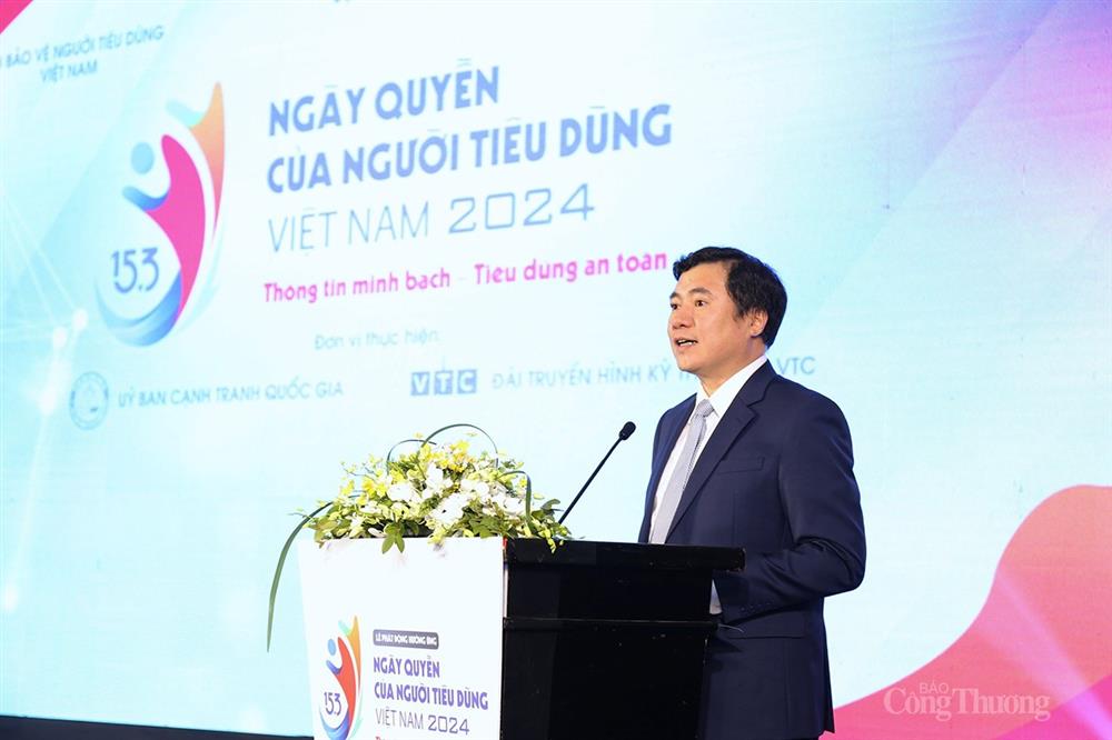 Thứ trưởng Bộ Công thương Nguyễn Sinh Nhật Tân phát biểu tại Lễ phát động