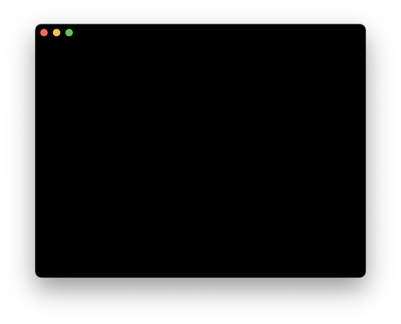 An app window with a black background and nothing in the foreground