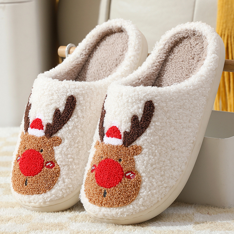 Step into Cozy Christmas Magic with Winter Home Slippers