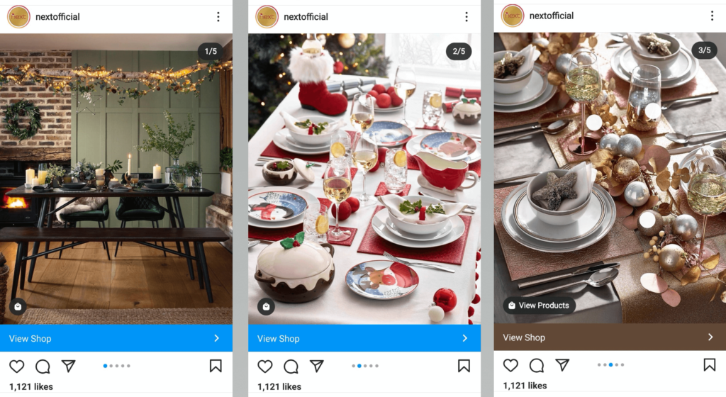 example of instagram mock up carousel post 