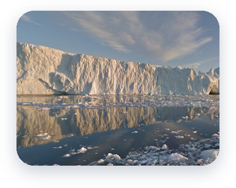 Plaukite ledo fjordu Grenlandijoje naudodamiesi „Street View“