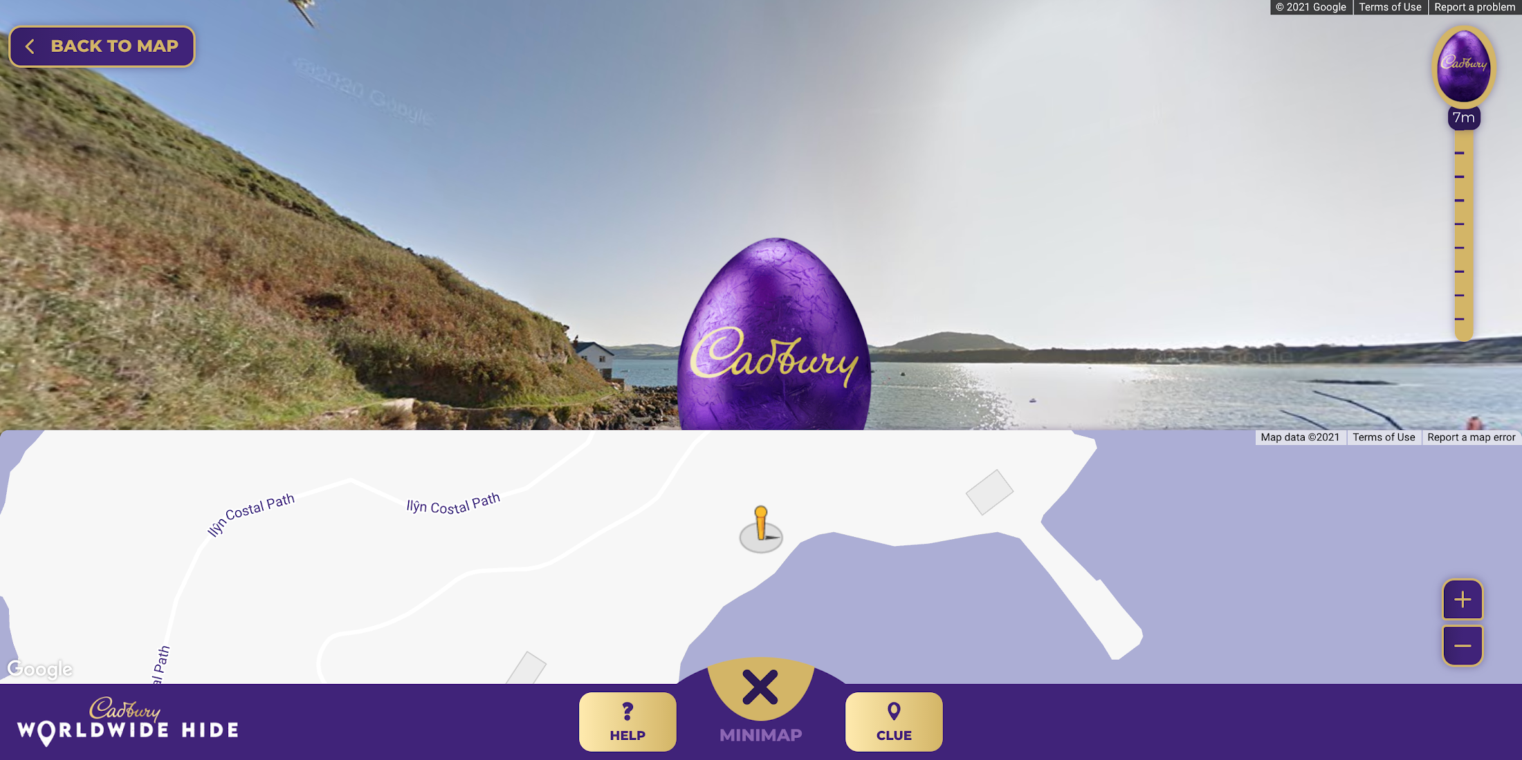 Street View of Cadbury seeker