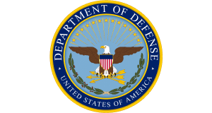 Logo for det amerikanske forsvarsdepartementet (Department of Defense)