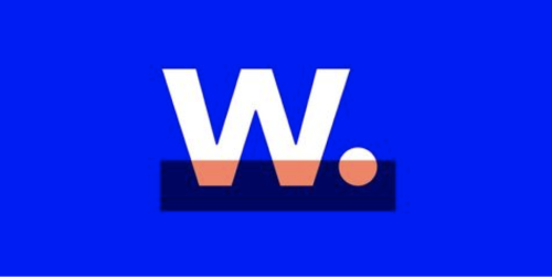 Women Will’s logo with a white “w” against a blue background.