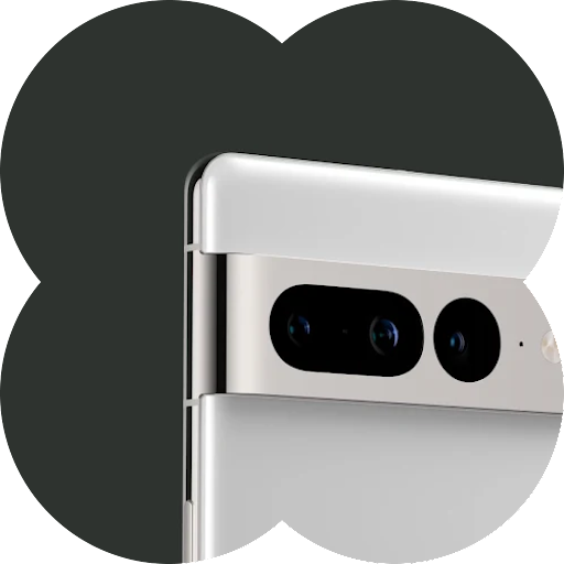 Eine Nahaufnahme der Rückkamera eines Android-Smartphones.