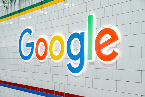 White wall with the Google logo