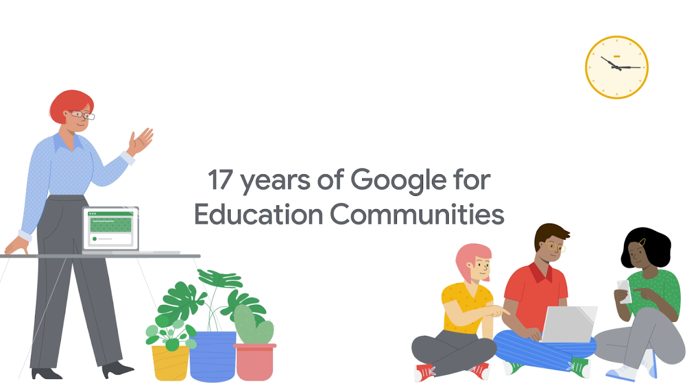 Google for Education Şampiyonları programı ve eğitimci topluluklarımızın geçmişi hakkında daha fazla bilgi edinmenizi sağlayan video.