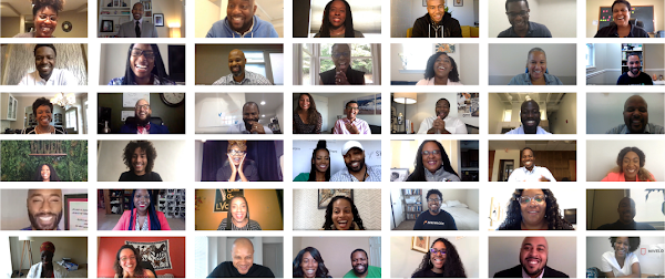 Video meeting of 42 Black founders