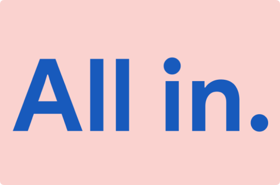 Logo gráfico de All In, el manual de marketing inclusivo de Google