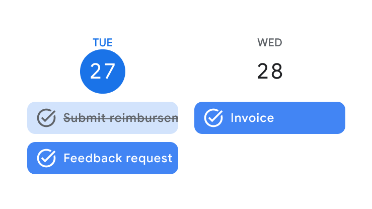 Marca tareas como completadas en el Calendario de Google