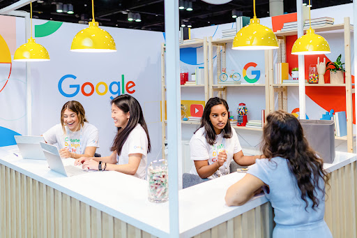 Googlers at an event