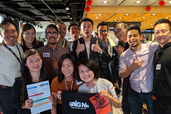 Members of the Asian Googler Network gather.