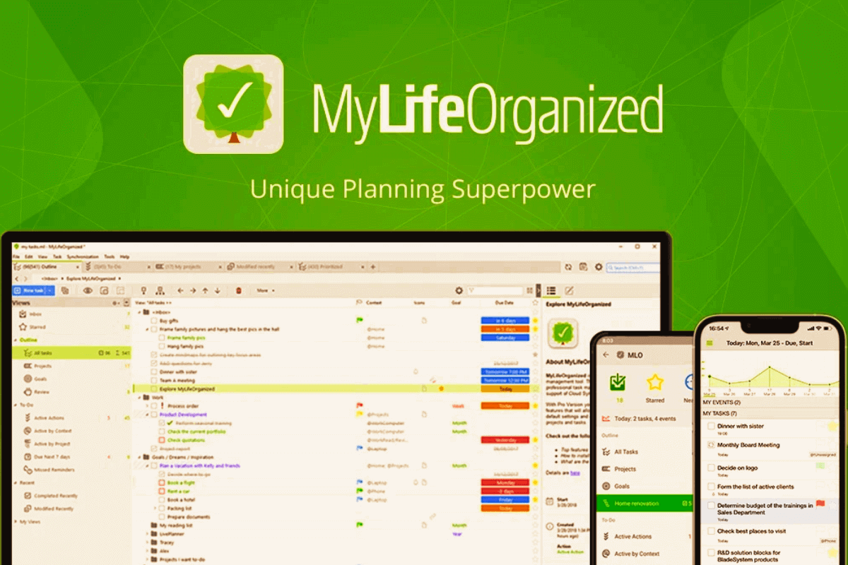 MyLifeOrganized - приложение для повышения продуктивности