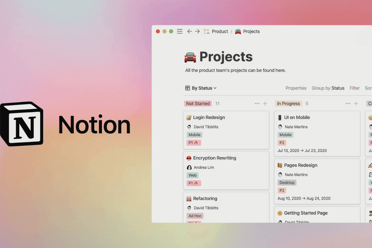 Notion - приложение для повышения продуктивности