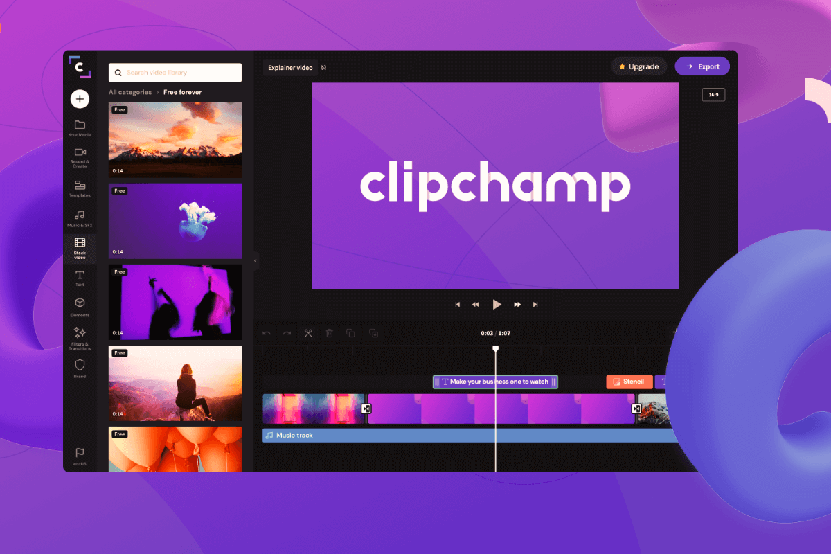 Лучшие программы для монтажа видео: Clipchamp