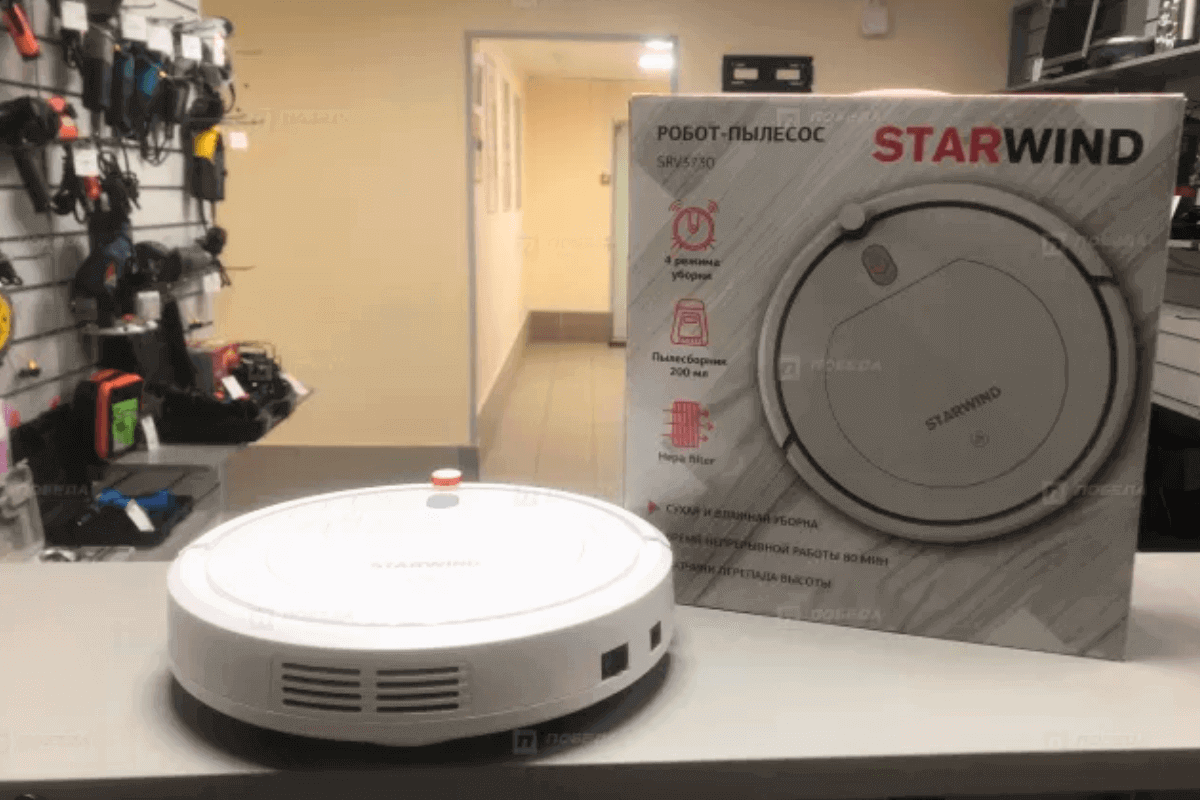 Лучшие роботы-пылесосы: STARWIND SRV3730