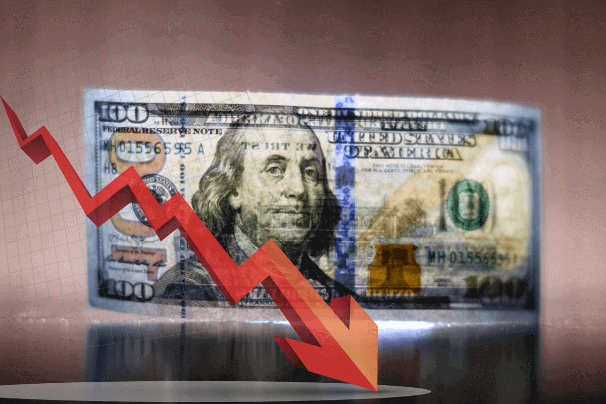 Доллар продолжает падать из-за снижения доходности