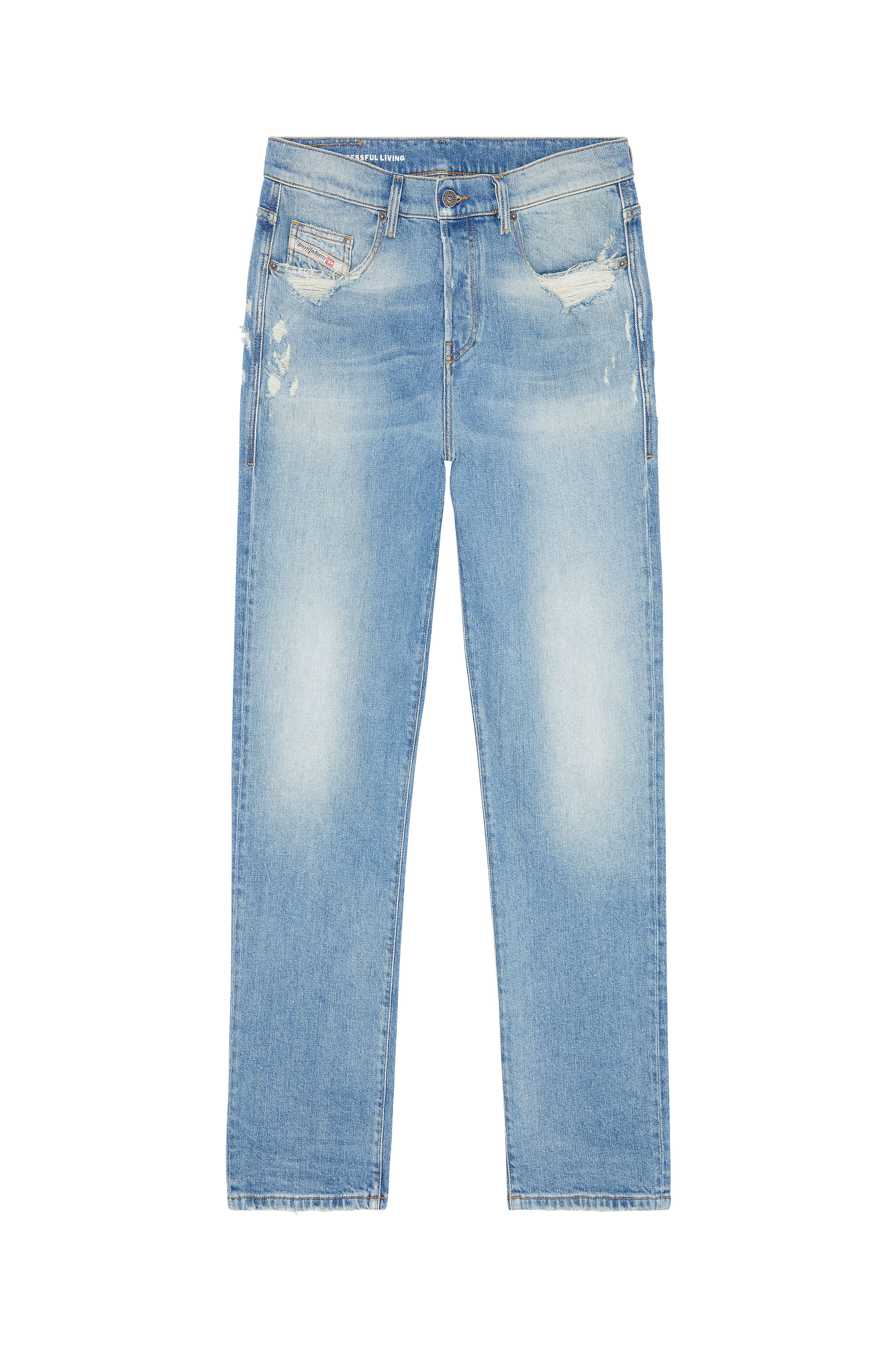 Diesel - Straight Jeans 2020 D-Viker 007N1, Light Blue - Image 3