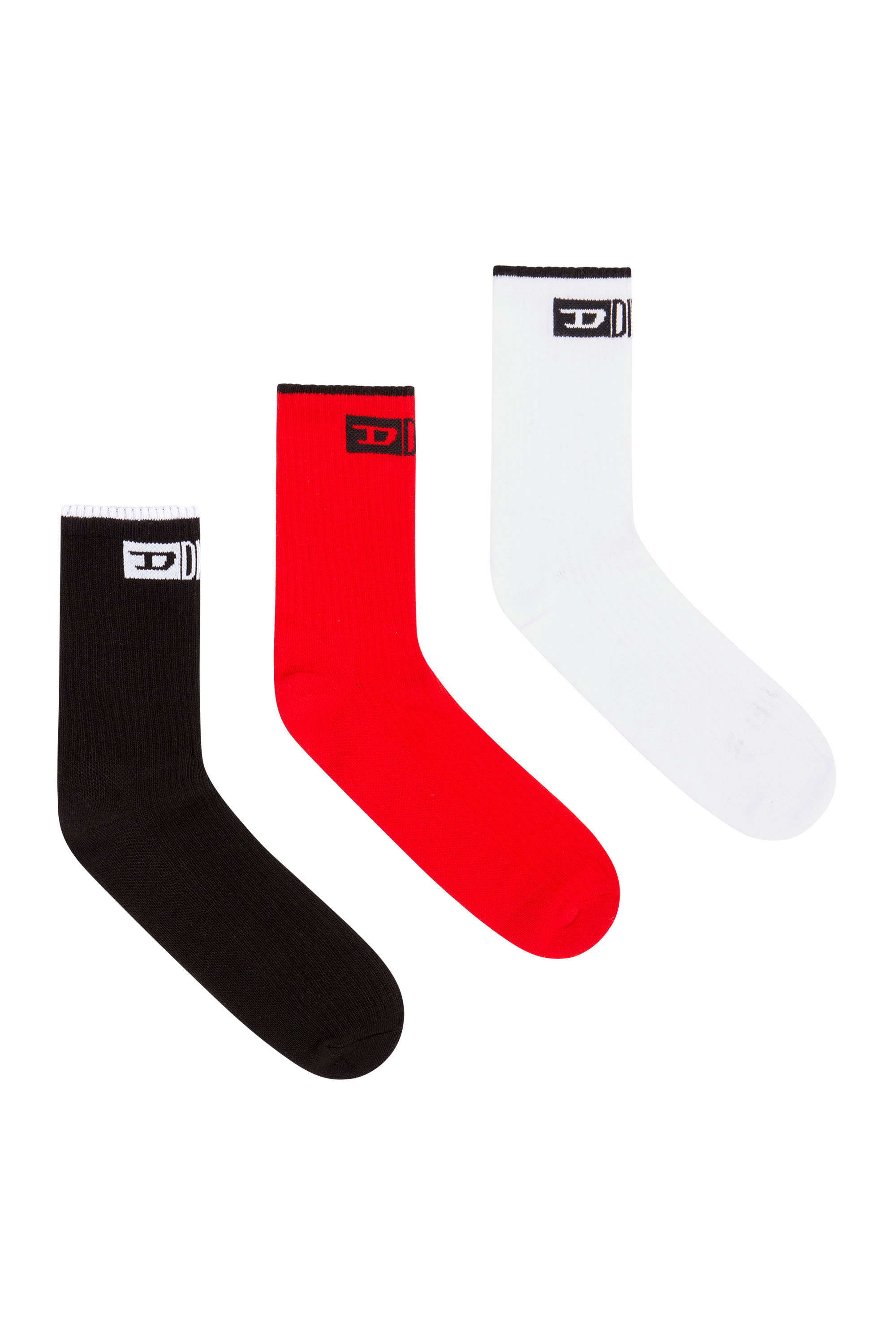 SKM-D-DIVISION-MID-CUT-CUSHIONED-SOCKS, Black/Red - Socks