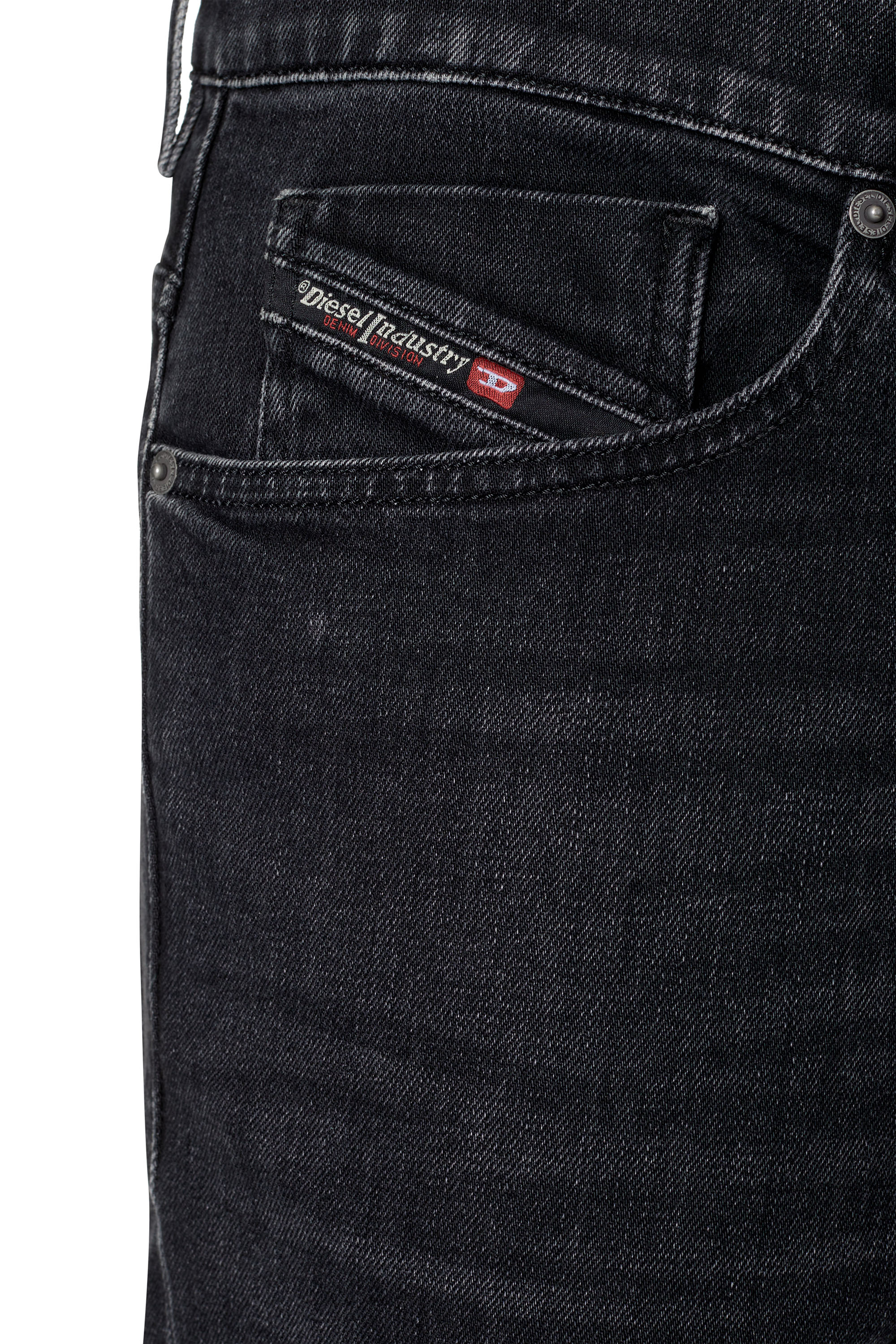 Diesel - Tapered Jeans 2005 D-Fining 09B83, Black/Dark grey - Image 5