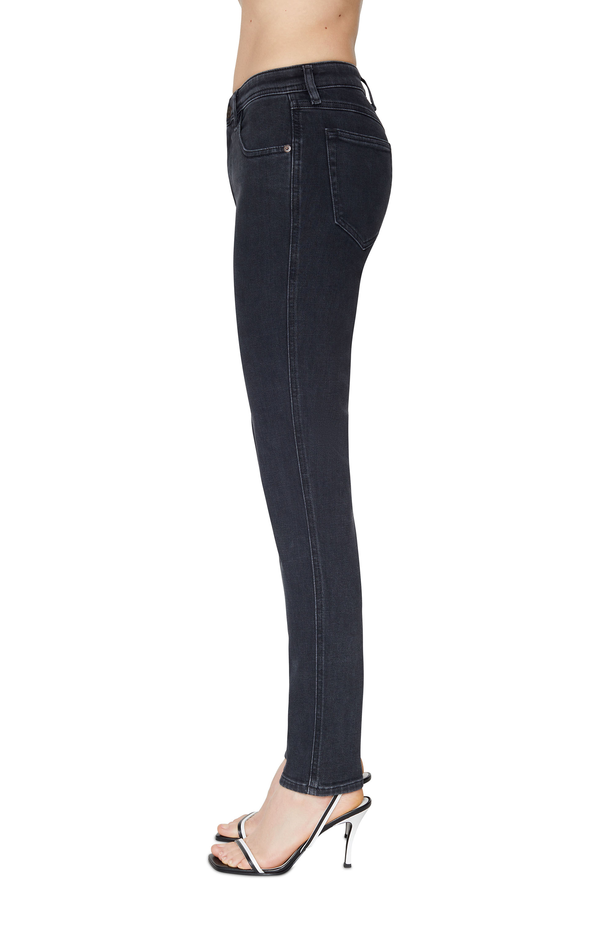 Diesel - Skinny Jeans 2015 Babhila Z870G, Black/Dark grey - Image 6
