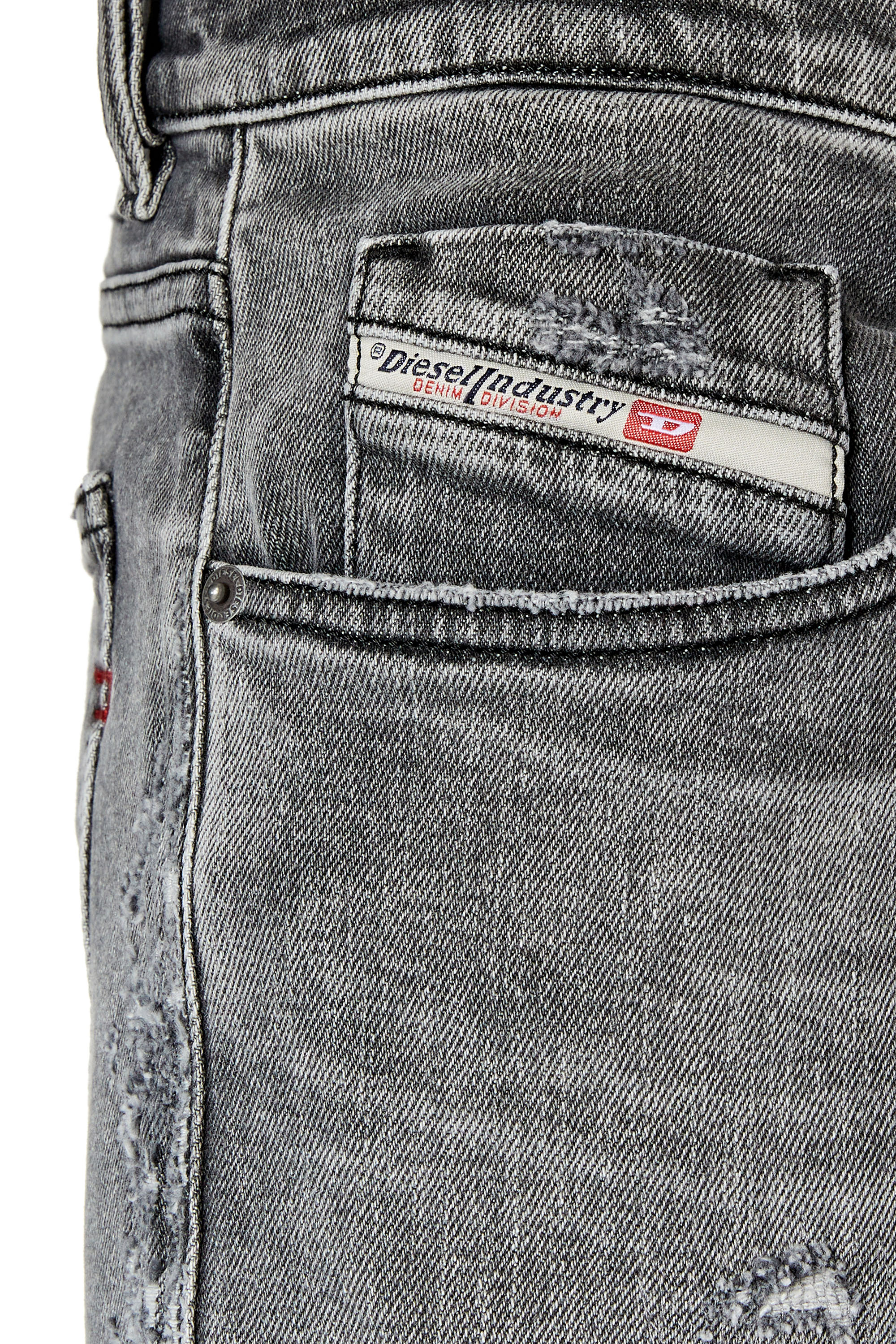 Diesel - Slim Jeans 2019 D-Strukt 09G04, Light Grey - Image 3