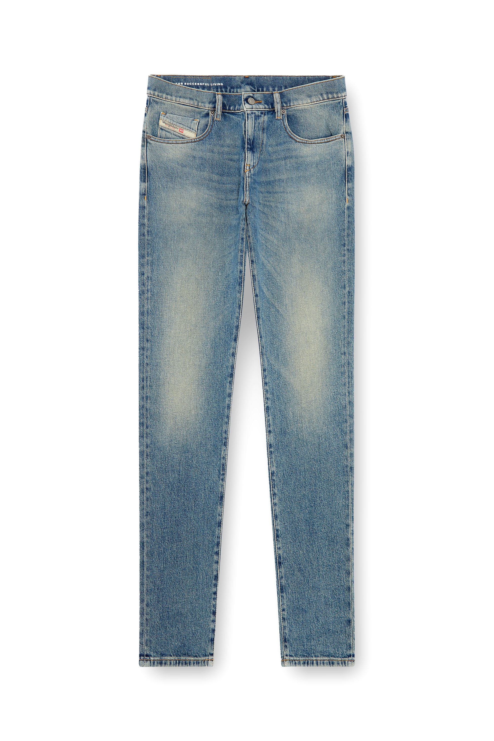 Diesel - Slim Jeans 2019 D-Strukt 09J55, Light Blue - Image 5